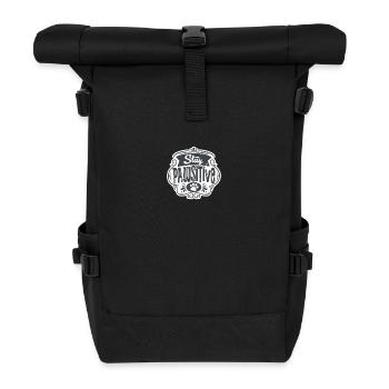 Remain Pawsitive - Roll Top Backpack - black - Front