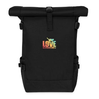 Love Ragdoll Pet Cat Race - Sac à dos roll top - noir - Devant