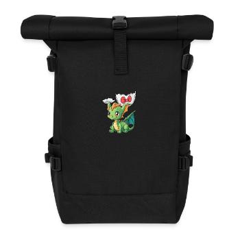 Dragon Bébé Oeuf Coquille Naissance Éclosion Oeuf Enfants - Sac à dos roll top - noir - Devant