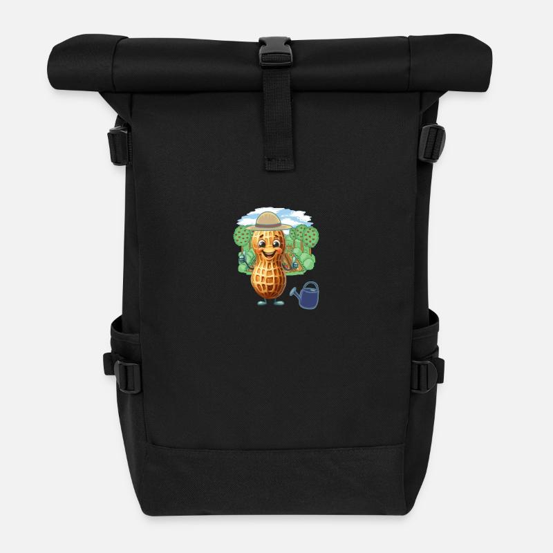 Erdnuss Gemüse Garten Gärtner Hobbygärtner - Rolltop Rucksack - Schwarz