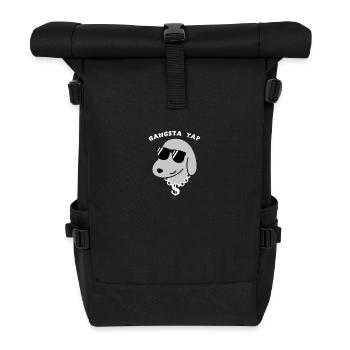 Gangsta Yap - Rolltop Rucksack - Schwarz - Vorne
