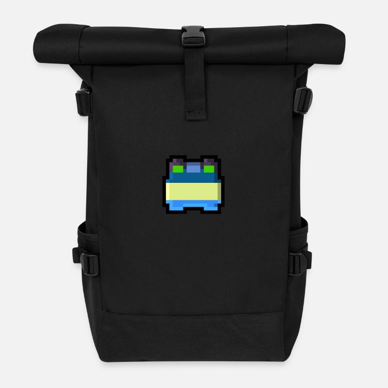 Pixel Smile - Rolltop Rucksack - Schwarz