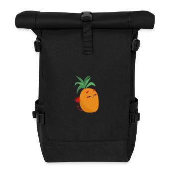 Ananas Diable mignon - Petit Démon Fruité - Sac à dos roll top - noir - Devant