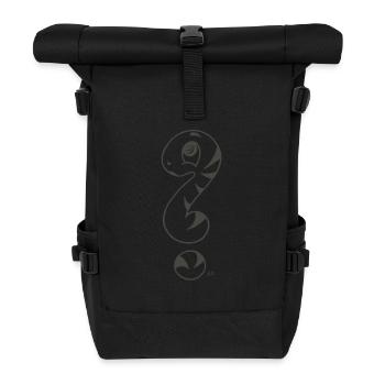 Fragezeichen Schlange - Rolltop Rucksack - Schwarz - Vorne