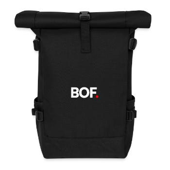 FRO | Minimalist humor expression - Roll Top Backpack - black - Front
