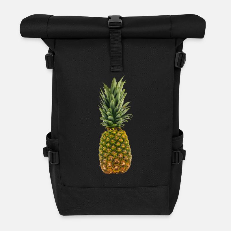 Ananas pineapple - Rolltop Rucksack - Schwarz