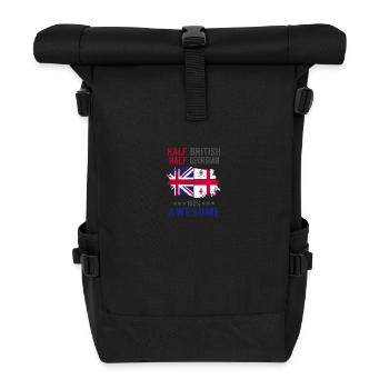 Half British Half Georgian - Roll Top Backpack - black - Front