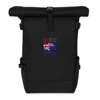 Moitié britannique moitié néo-zélandais - Sac à dos roll top - noir - Devant