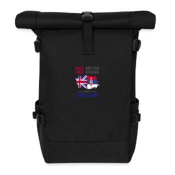 Moitié britannique moitié serbe - Sac à dos roll top - noir - Devant