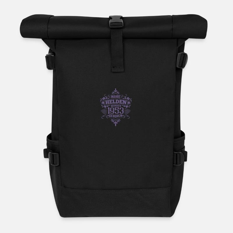 Wahre Helden wurden 1953 geboren - Rolltop Rucksack - Schwarz