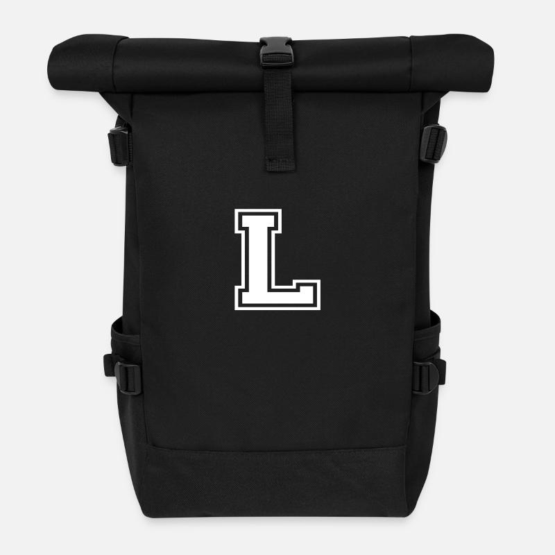 L - Rolltop Rucksack - Schwarz