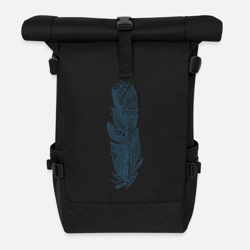Feder - Rolltop Rucksack - Schwarz