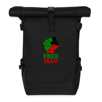 Free iran - Rolltop Rucksack - Schwarz - Vorne