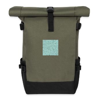 Modèle d’équation mathématique, Math Formula Lover Cadeau - Sac à dos roll top - olive/noir - Devant