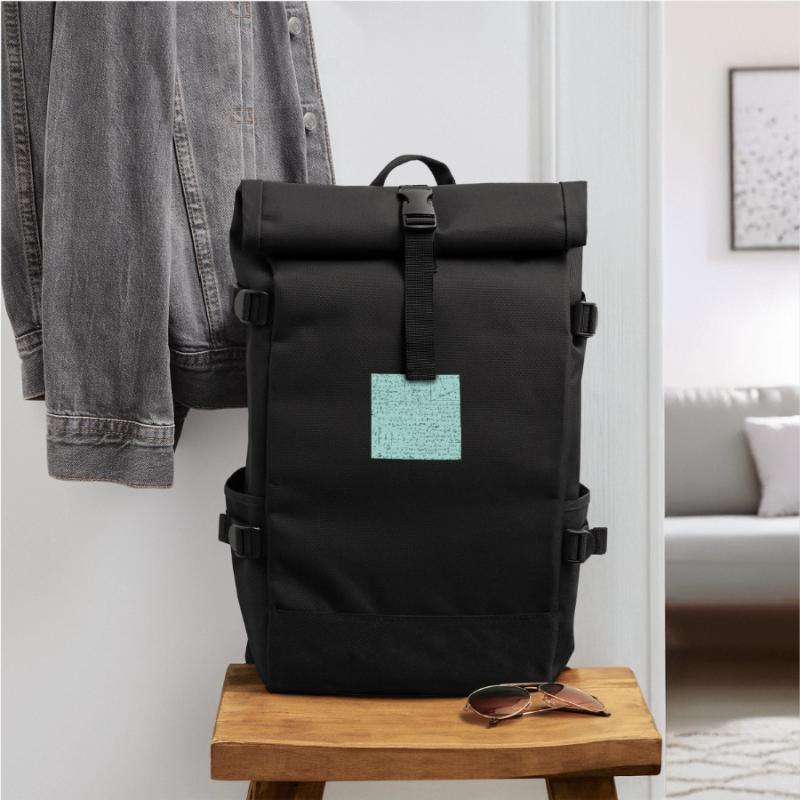 Math Equation Pattern, Math Formula Lover Gift Roll Top Backpack