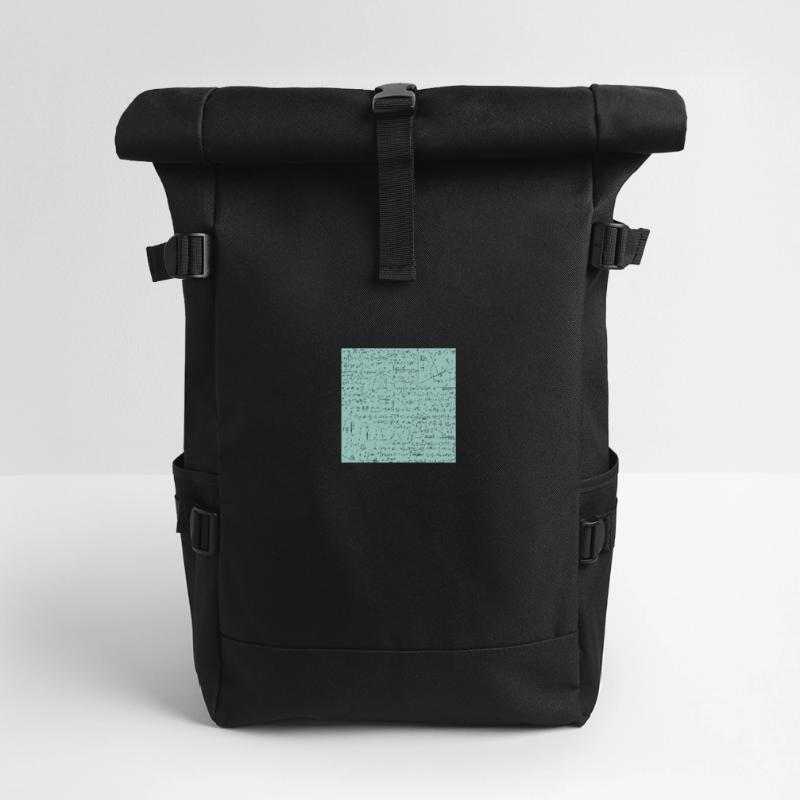 Math Equation Pattern, Math Formula Lover Gift Roll Top Backpack