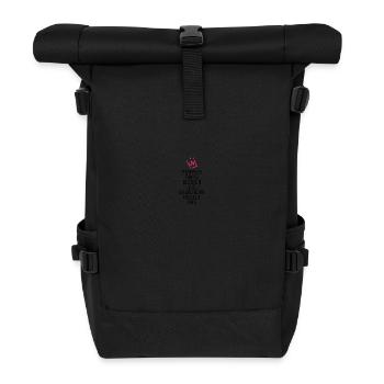 Erzieherin - Rolltop Rucksack - Schwarz - Vorne