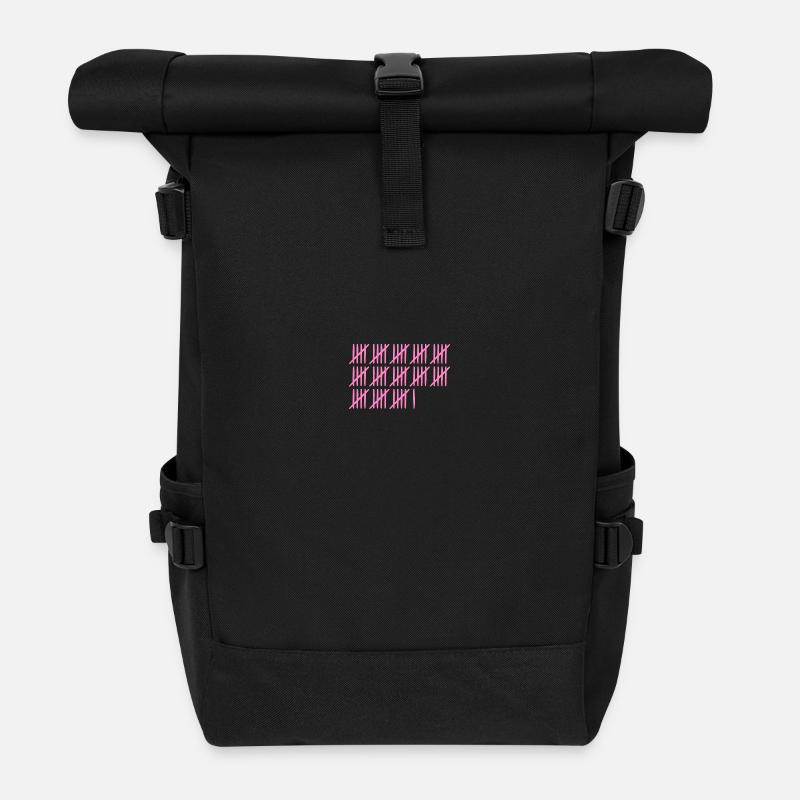 66 Geburtstag Strichliste 66 Jahre alt - Rolltop Rucksack - Schwarz