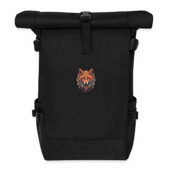Fuchs - Rolltop Rucksack - Schwarz - Vorne