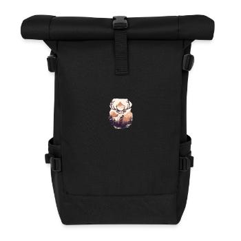 Cerf - Sac à dos roll top - noir - Devant