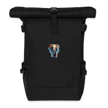 Elephant - Roll Top Backpack - black - Front