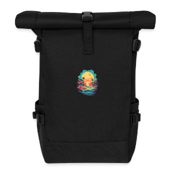 Strand - Rolltop Rucksack - Schwarz - Vorne