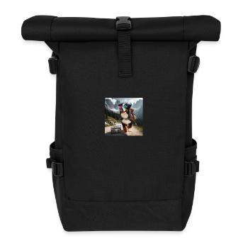 Berner Sennenhund - Rolltop Rucksack - Schwarz - Vorne