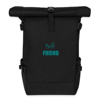 BEST FRIEND - Rolltop Rucksack - Schwarz - Vorne