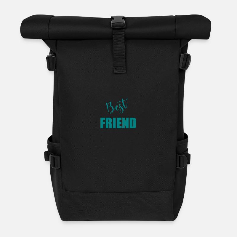 BEST FRIEND - Sac à dos roll top - noir