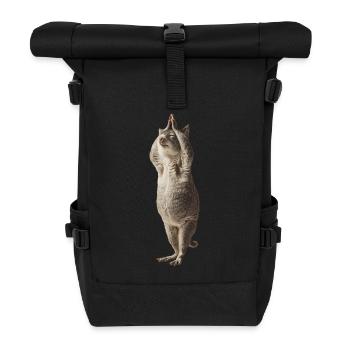 Chinchilla - Rolltop Rucksack - Schwarz - Vorne