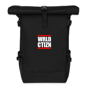 Wrld ctizn - world citizen - Roll Top Backpack - black - Front