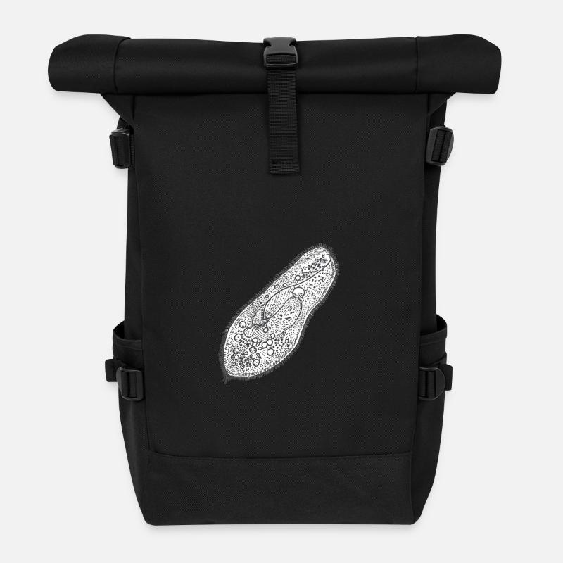 Pantoffeltierchen - Rolltop Rucksack - Schwarz
