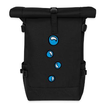 soap bubble ball ball ball - Roll Top Backpack - black - Front