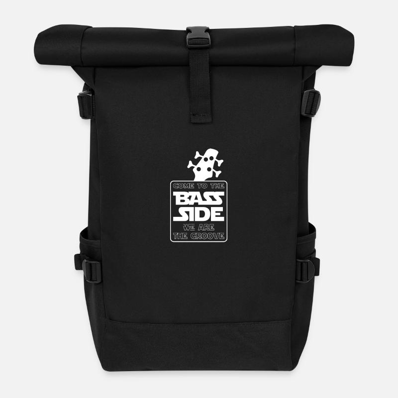 Come to the bass side - Sac à dos roll top - noir