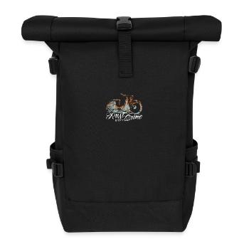 Simson Schwalbe KR51 - Rust is not a Crime - Rolltop Rucksack - Schwarz - Vorne