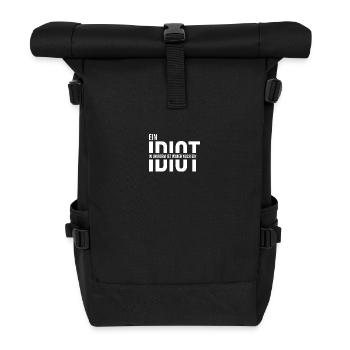 Ein Idiot in Uniform ist immer noch ein Idiot - Rolltop Rucksack - Schwarz - Vorne