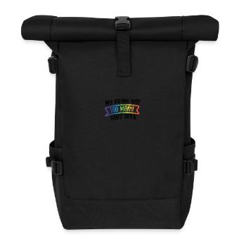 ADHD - Roll Top Backpack - black - Front
