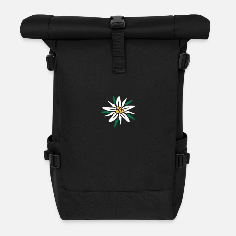 Edelweiss - Rolltop Rucksack - Schwarz