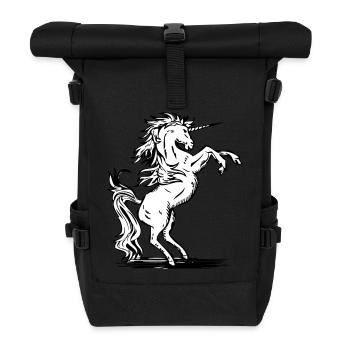 Licorne - licorne - Sac à dos roll top - noir - Devant