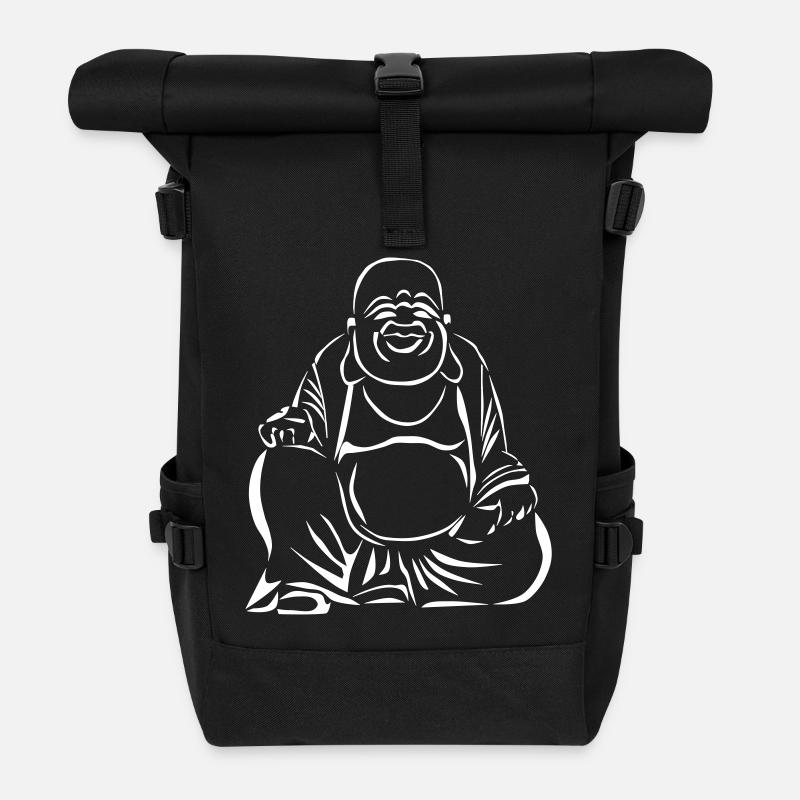 Fetter Buddha - Rolltop Rucksack - Schwarz