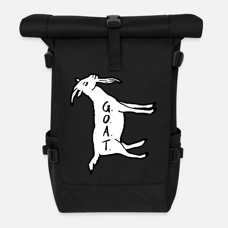 Chèvre 90 ° gauche - Sac à dos roll top - noir