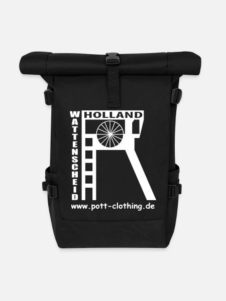 Zeche Holland (Wattenscheid) - Rolltop Rucksack - Schwarz