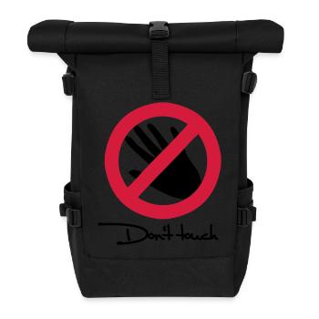 Don't touch - Roll Top Backpack - black - Front
