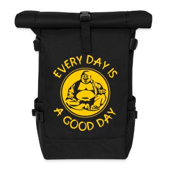 Buddha - Every Day Is A Good Day - Rolltop Rucksack - Schwarz - Vorne