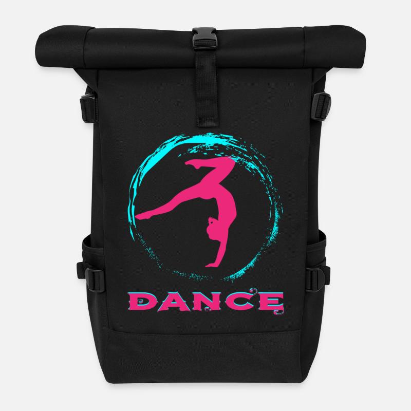 Dance - Rolltop Rucksack - Schwarz