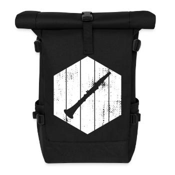 Clarinet - Roll Top Backpack - black - Front