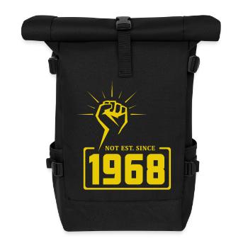 Retro Revolution 1968 T-Shirt Design - Sac à dos roll top - noir - Devant