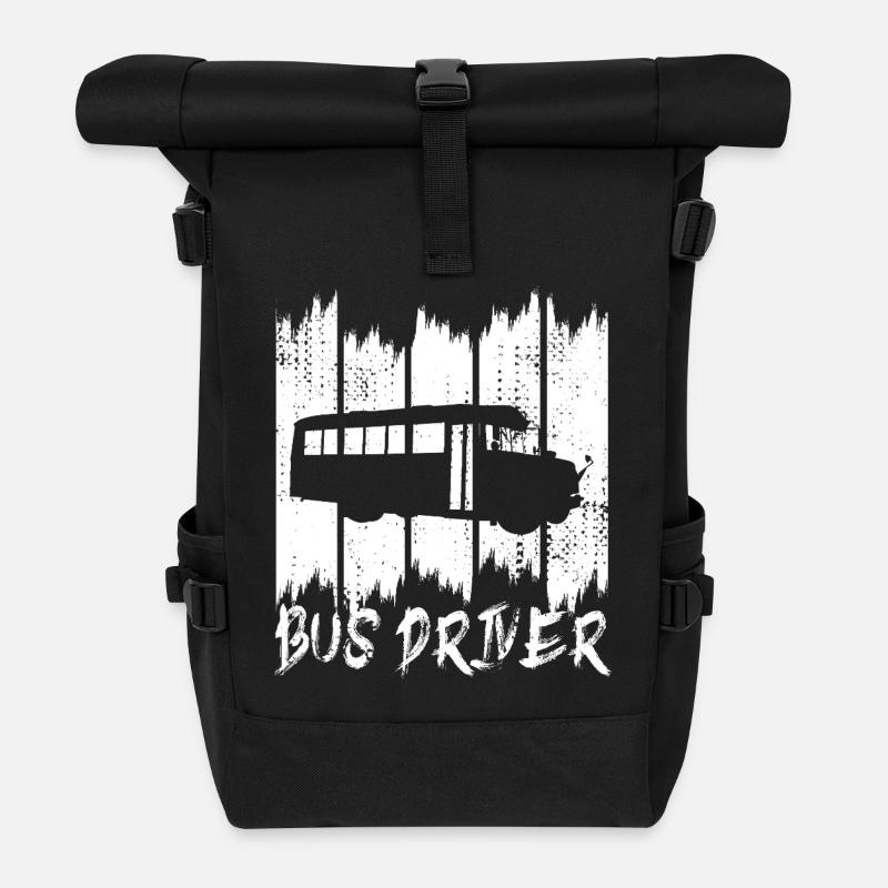 Bus Driver - Rolltop Rucksack - Schwarz