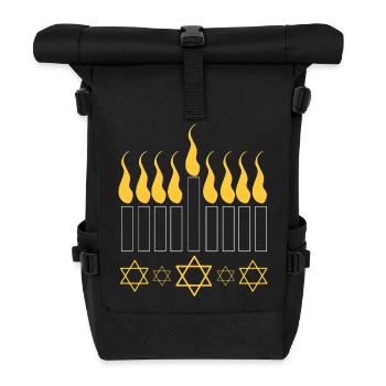 Chanukkah Hanukah Hanukkah - Rolltop Rucksack - Schwarz - Vorne