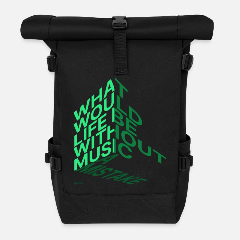 What would life be? - Rolltop Rucksack - Schwarz